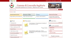 Desktop Screenshot of comune.concordiasagittaria.ve.it